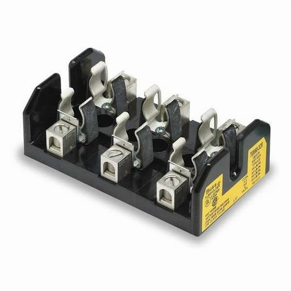 Eaton Bussmann Fuse Block,31 to 60A,T,3 Pole T60060-3CR