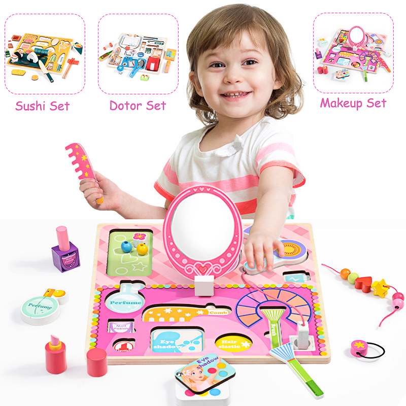 wooden play makeup