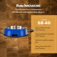 thumbnail image 3 of Farm Innovators Signature Series Bol Chauffant pour Animaux de 3QT avec Insert en Acier, 3 of 9