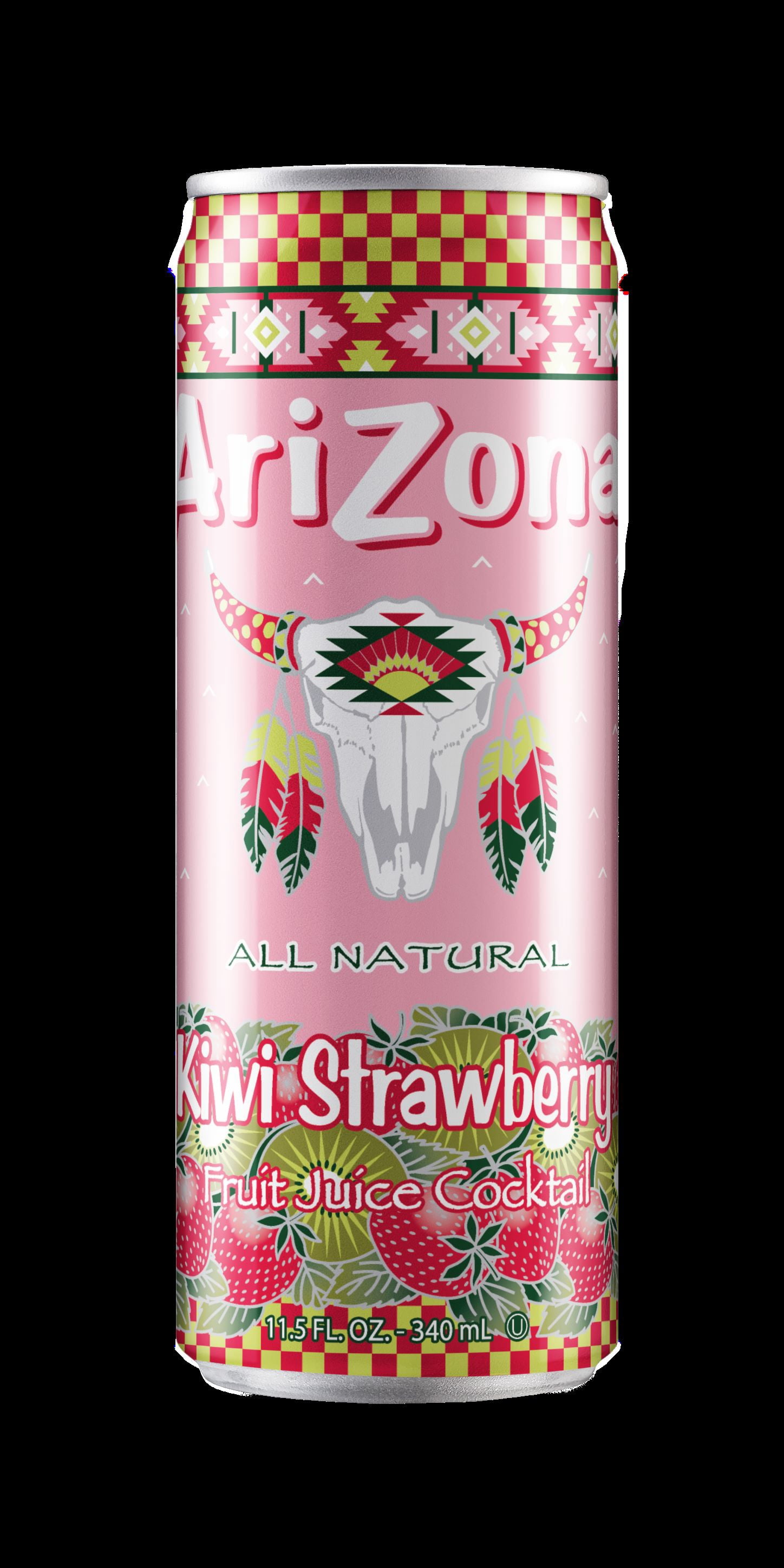AriZona Kiwi Strawberry Fruit Juice Cocktail, 8 Pack 11.5 fl oz Aluminum Cans
