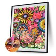 thumbnail image 2 of Cuadros Decorativos Serie de flores pintura de diamantes de cristal en forma especial yk079 Wdftyju embutido en tela, 2 of 9