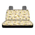 thumbnail image 6 of FUIALDOLG Honeycomb Pattern Design Rear Bench Seat Cover with Car SUV, Stretch Non-Slip Car Seat Covers(2 Pack), 6 of 7