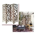 thumbnail image 4 of Sg-367A 7Ft 4 Panel Mulbery Alpine Screen Room Divider, 4 of 4