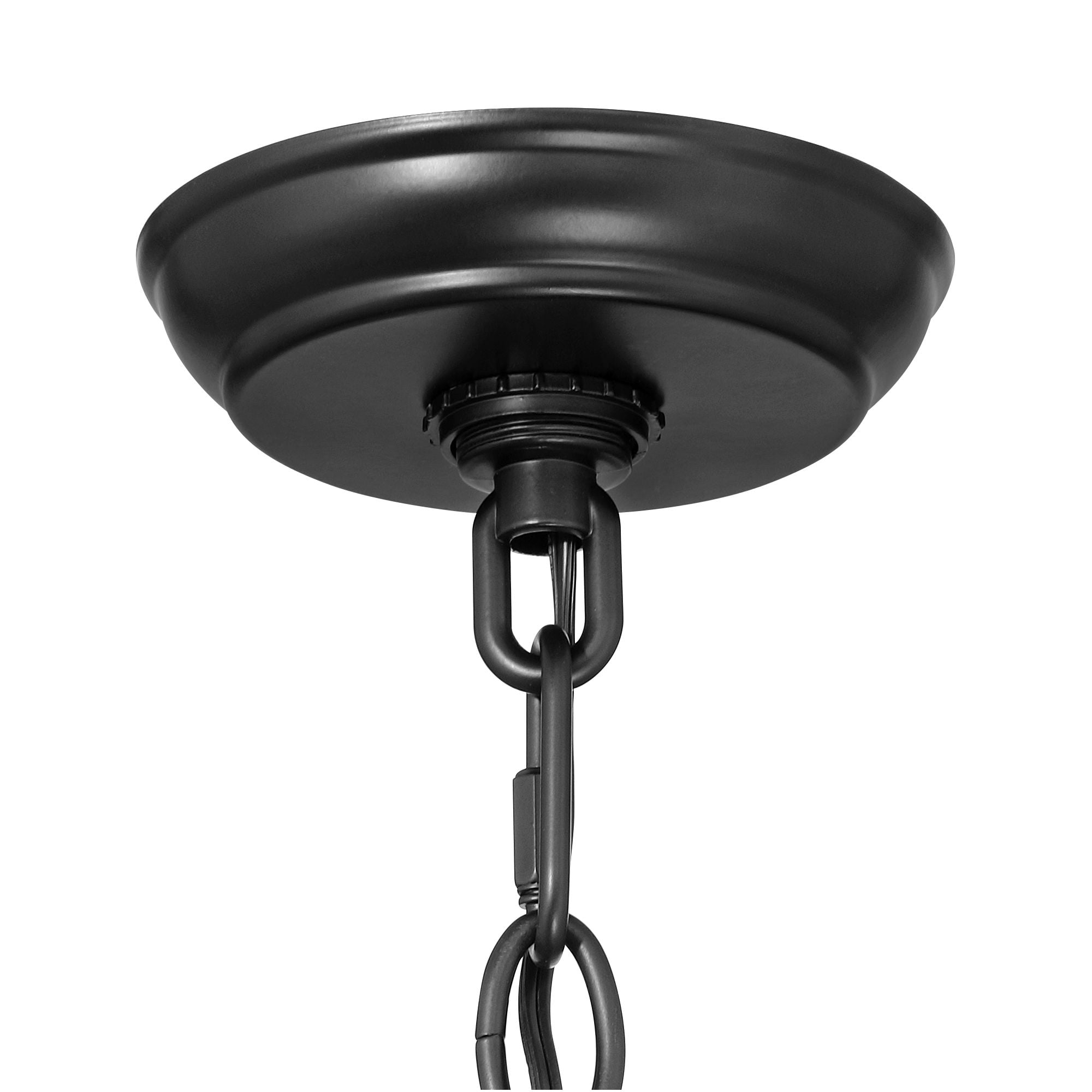 John Timberland Cecile 19 1/2" High Farmhouse Rustic Outdoor Pendant Light Fixture Ceiling Porch House Hanging Painted Black
