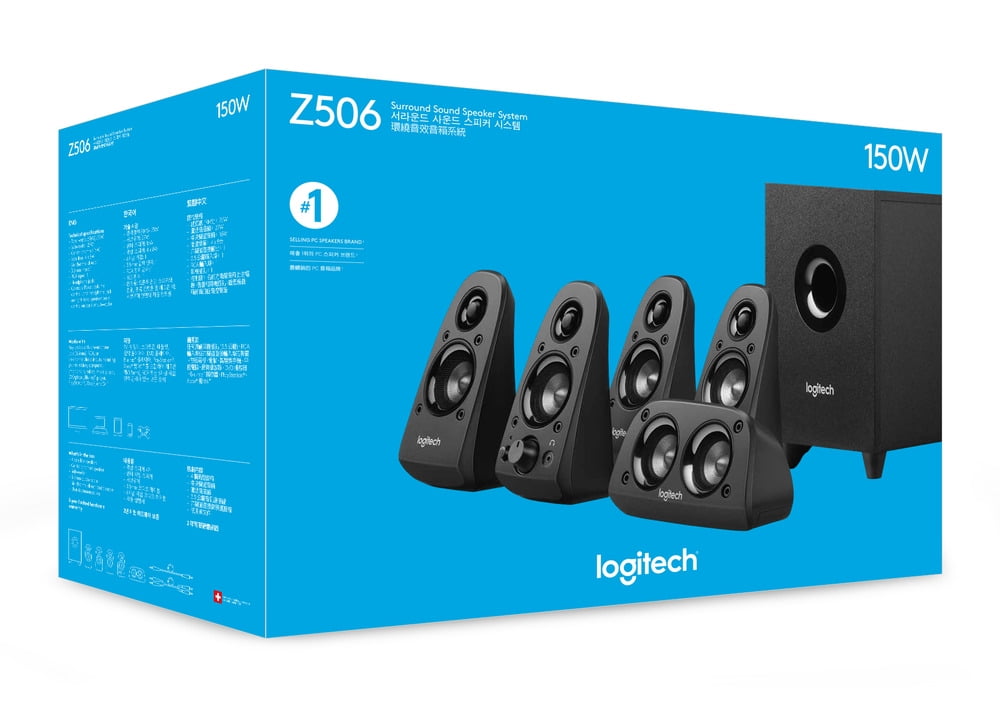 logitech 5.1 channel speaker system