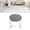 Gray, variant on Yajisi Low Roller Seat PU Leather Low Stool Mute Wheel Swivel Low Height Round Roller Chair for Home Office Garage Shop Orange Finish (9.84 inches / 25 cm)