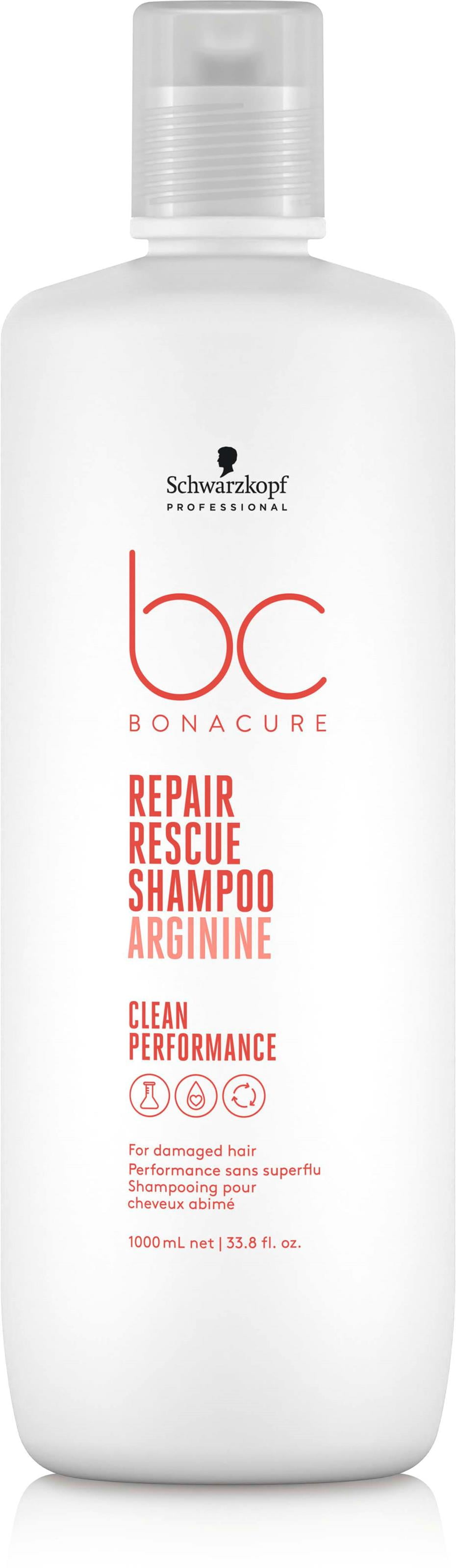 33.8 oz , Schwarzkopf BC Rescue Shampoo Arginine Performance , Beauty - Pack of 3 w/ Sleek Pin Comb - Walmart.com