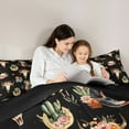 thumbnail image 4 of Feelyou Tribal Western Boot Bedding Comforter Set 7pcs for Kids, Rustic Gothic Sheep Skull King Bedding Sets, Cactus Botanical Reversible Bed Sheets, Breathable Home Decor, 4 of 8