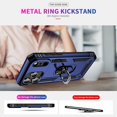 thumbnail image 6 of Pozyie Rugged Case for iPhone 17 Pro Max with Screen Protector, Full-Body Shockproof Protective Cover with Metal Magnetic 360° Rotating Ring Kickstand, Blue, 6 of 6