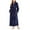 Navy Pajamas for women, variant on AINIYS Premium Womens Plush Soft Robe Warm Fleece Shaggy Bathrobe Winter Warm Full Length Pockets Belted Blue XXXL