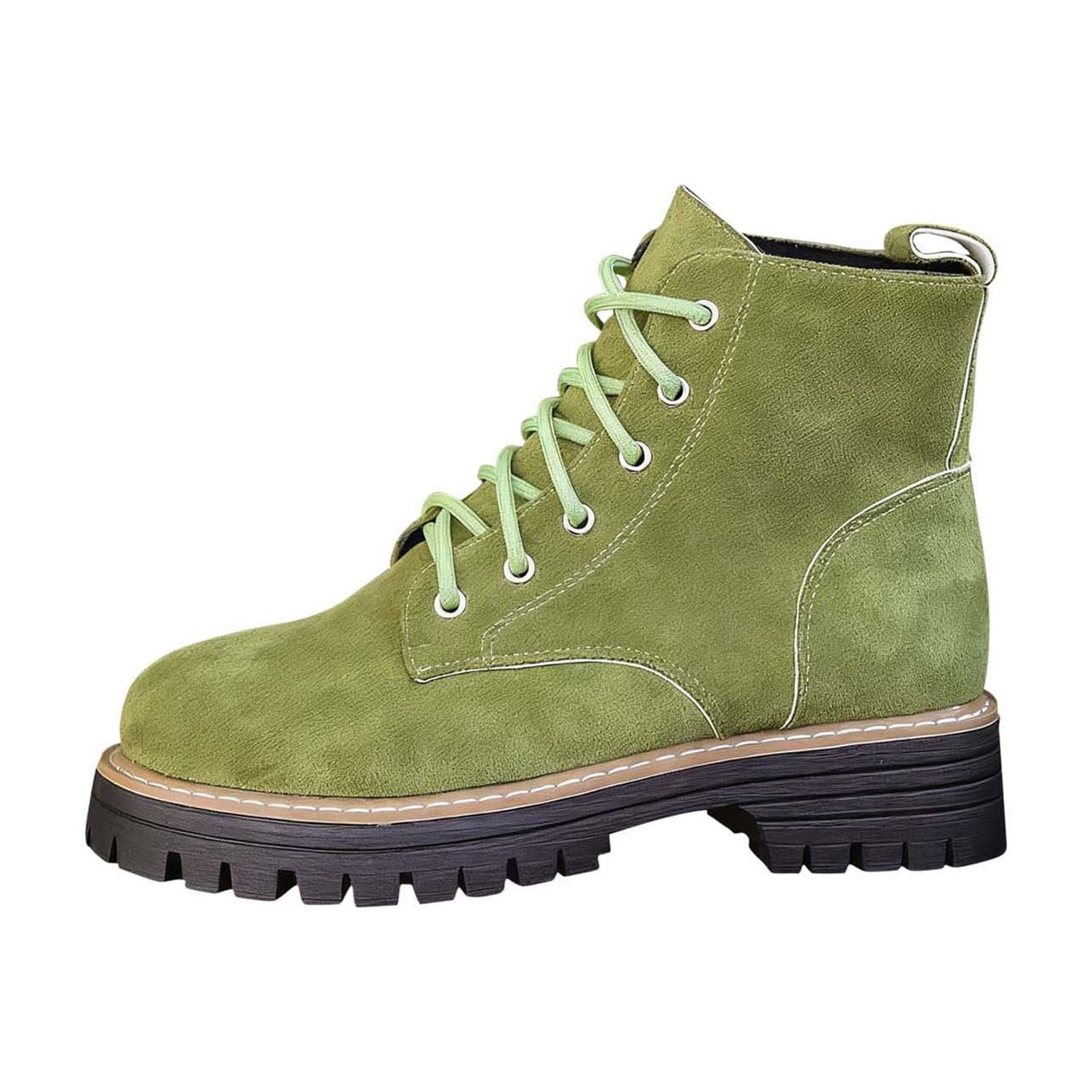 Hinvhai Women's Outdoor Waterproof Hiking Boot Snow Boots Walking Shoes Green 7(39)
