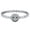 White Gold, variant on Simulated Black & White Cubic Zirconia Smiley Face Beaded Bracelet 14k White Gold Over Sterling Silver