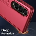 thumbnail image 3 of For Samsung Galaxy Z Fold 4 Case with Privacy Screen Protector, Z Fold 4 Anti-Spy Phone Case with Hinge Protection All-Inclusive Kickstand Protective Case Cover for Z Fold 4, Red, 3 of 6