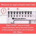 thumbnail image 4 of unidades. Regla de ECG de 7 pasos, regla de ECG para interpretación de ECG/EKG, regla de referencia, herramienta de medición de calibrador de ECG, 4 of 5