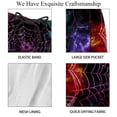 thumbnail image 4 of luoweisi Men's Beach Shorts Quick Dry Swim Trunks with Mesh Lining Halloween Spider Web L, 4 of 5