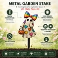 thumbnail image 6 of DefiDgd Halloween Ghost Metal Yard Stake,Vintage Rustic Style Outdoor Ghost Decor for Halloween Fall Porch Lawn Flower Bed Garden Holiday Party Home Decoration(D), 6 of 6