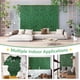 thumbnail image 5 of Panel de pared artificial de boj para setos | Alfombra UV estable para césped verde de 10"x10" | Hojas gruesas duraderas de PE | Mantenimiento mínimo | Decoración de vallas de jardín exterior y, 5 of 8