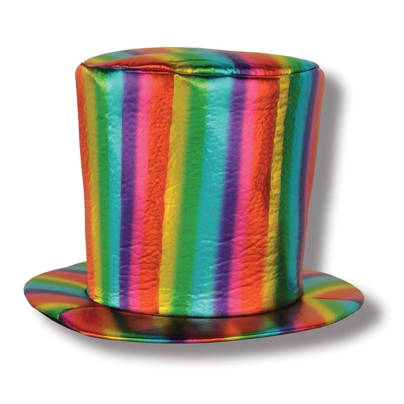 6 Pack Beistle Fabric Rainbow Hat