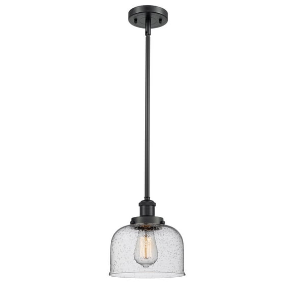 Innovations 916-1S-BK-G74-LED Large Bell 1 Light Pendant part of the Ballston Collection, Matte Black