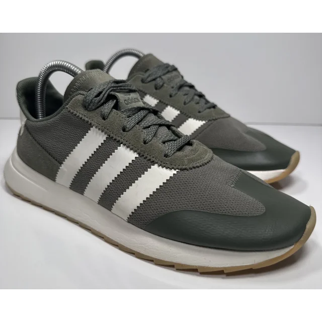 Ad-id-as Originals Flashback Sneakers Mens Sz 10 Olive Green Casual Shoes Low Top