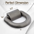 thumbnail image 4 of Goreks Weld on D Ring Mount 1 Inch Tie Down Anchor with Bracket, 47,000 Pounds Break Strength | for Trailers, Trucks, and Cargo Tie Downs (Pack of 4), 4 of 7