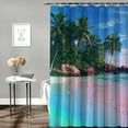 thumbnail image 2 of Orinice   Bathroom Sets, Beach Palm Sea Tree Tropical Waterproof Polyester Shower Curtain Sets with Non-Slip Rugs and Bath Mat for Bathroom Decor Set 36x72, 2 of 7