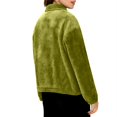 thumbnail image 3 of FAIWAD Women's Flannel Sweatshirt Quarter Zip Fleece Pullover with Drawstring Fuzzy Winter Warm Tops, 3 of 9