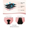 thumbnail image 4 of INNERSY Period Underwear for Teens Cotton Leekproof Menstrual Panties 3-Pack (8-10 Years,Refreshing Blue Pink Polka Dots), 4 of 9
