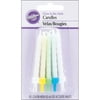 Wilton 3" Glow in the Dark Candles & Cake Decorations, Assorted Colors 10 ct. 2811-165