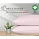 thumbnail image 2 of Fundas de almohada California Design Den, 100% algodón orgánico, color rosa, 2 of 9