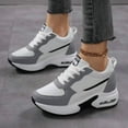 thumbnail image 6 of Women's Platform Sneakers Wedges  Lace Up Shoes Increase Fashion Sneakers for Womens Girls, 6 of 6