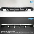 thumbnail image 6 of Ikon Motorsports Compatible with 15-23 Charger SRT Quad Exhaust Rear Diffuser with White Reflective Tape, 6 of 9