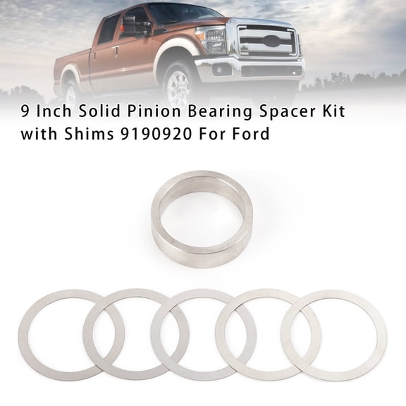 9 Inch Solid Pinion Bearing Spacer Kit For with Shims 9190920 For Ford