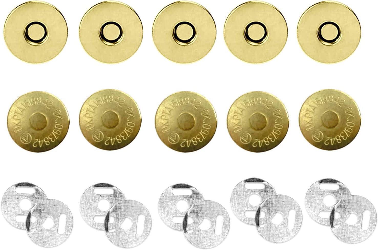Trimming Shop Double Sided Brass Press Studs 4 Part, Rust - Proof & Durable  Snap Fasteners for DIY L…See more Trimming Shop Double Sided Brass Press
