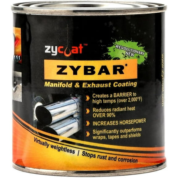 ZyCoat ZyBar 11004 High Temperature Coating - Midnight Black, 8 Ounce