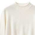 thumbnail image 4 of fatyb Boys Girls Knit Sweater Mock Neck Thermal Pullover Casual Kids Long Sleeve Fall Winter School Tops, 4 of 6