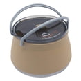 thumbnail image 3 of Collapsible Camping Silicone Cook Pot Travel Saucepan Cook Foldable Kettle Tea Pot Khaki, 3 of 8