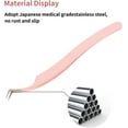 thumbnail image 4 of Eyelash Tweezers for Extensions Fiber Tip Lash Tweezers Professional Lash Extension Tweezers for Volume Fans &isolation & Pick up Single Lashes Volume Lash Tweezers Pink, 4 of 7