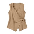 thumbnail image 5 of Brqkzdu Womens Summer Tank Tops Wrap V Neck Work Sleeveless Shirts Dressy Casual Comfy Lightweight Business Vest Tops, 5 of 7