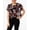 Black Floral, variant on Juniors Printed Active Top Black Palm L