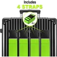 thumbnail image 3 of Rungopro Luggage Straps for Suitcases TSA Approved Travel Belt 4 Pack (Green), 3 of 7
