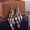Silver, variant on Long European and American earrings metal fashion earrings bright face water-Silver