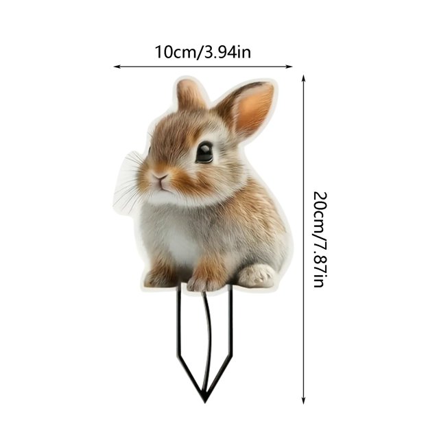 JJKBVCLO 2D Acrylic Outdoor Stake Weather Easy Installation Versatile Display Modern Design