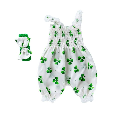 

LisenraIn Girl’S 2Pcs Romper Set Sleeveless Trousers Suspender Bodysuit