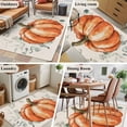 thumbnail image 5 of Thanksgiving Area Rugs 4'x6', Washable Small Throw Rugs for Office Bathroom, Fall Orange Pumpkin Eucalyptus Leaves Indoor Outdoor Rug Non-Slip Low Pile Carpet Runner Reversible Floor Mats, 5 of 8