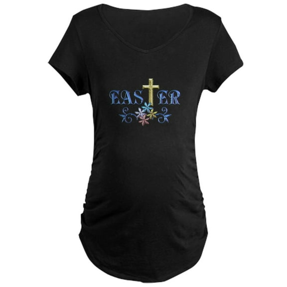 CafePress - Easter Cross Maternity Dark T Shirt - Maternity Dark T-Shirt