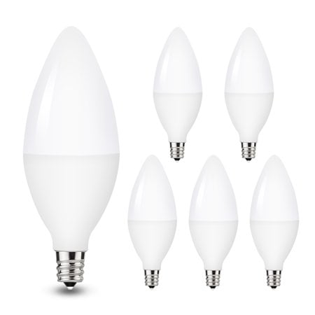 Yansun 5w E12 Candelabra Led Light Bulbs 60w Equivalent Daylight White 5000k Kitchen For Home Bulb Ceiling Fan Lights Chandelier Lighting Dimmable Pack Of 5 Com Yansun 5w E12 Candelabra Led Light, Daylight Ceiling Fan Bulbs