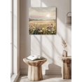 thumbnail image 6 of Wall Art Prints, Floral Meadow Framed Canvas Prints for Bedroom Living Room Bathroom Office, Cottagecore Pastoral Wildflowers Gallery Wrap Wall Art Poster for Gifts Home Decor 24"x24", 6 of 9