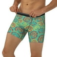 thumbnail image 3 of Salouo Colourful Tie Dye Pattern Men's Boxer Briefs, Soft & Breathable Underwear Elastic Waistband Briefs for Men,1-Pack, 3 of 7