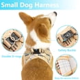 thumbnail image 3 of Puppy Harness and Leash Set - Plaid Cute Adjustable Small Dog Fulll Body Vest Escape Proof Safety, 3 of 7